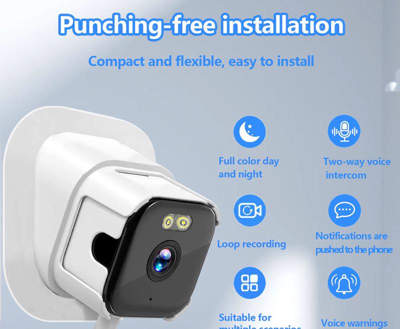 2K Dual-Band WiFi Window Camera with Starlight HD Monitoring
