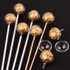 100pcs Acrylic Chocolate Lollipop Cases Transparent Flower-Shaped Holders DIY Bouquets Birthday Gifts Valentine’s Wedding Decor
