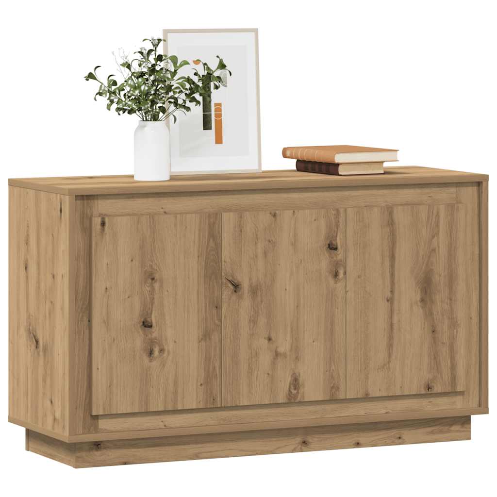 Vidaxl Komoda, Dąb Artisan, 102X35X55 Cm, Materiał Drewnopochodny