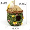 Hand Painted Hanging Sparrow Nest Box for