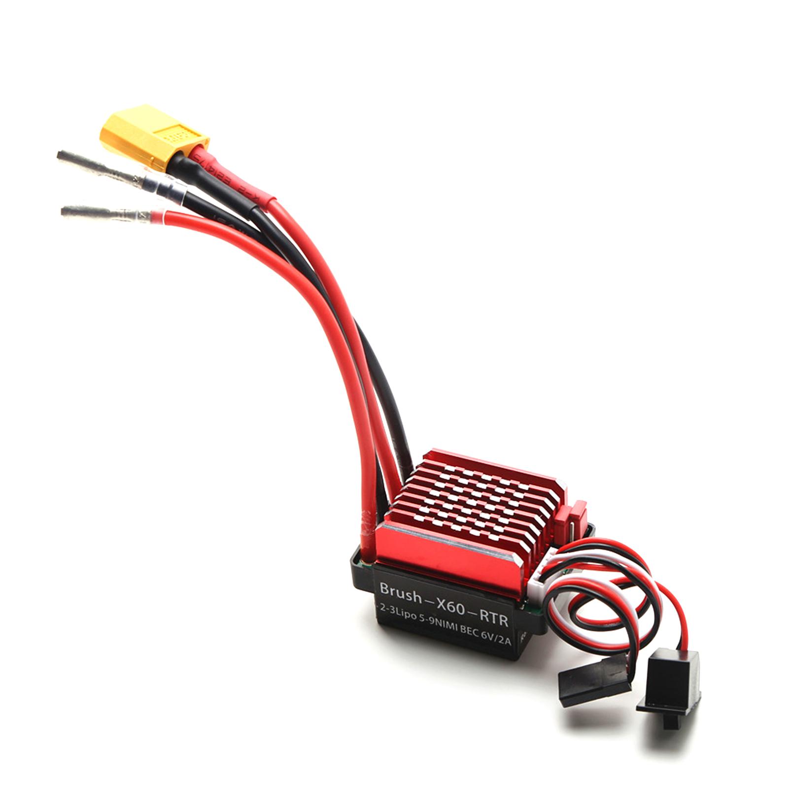 

Електронний регулятор швидкості ESC 60A, розетка Tamiya 6V 2A BEC, заміна для 1/10 Traxxas TRX4