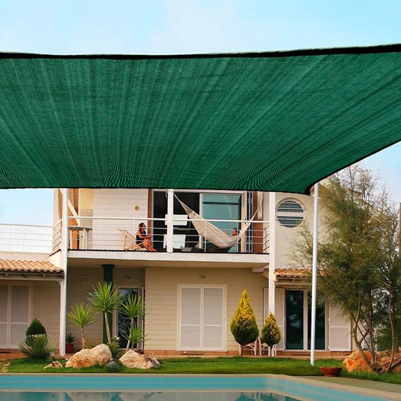 Mesh Sunscreen Net Edge Perforated Sunscreen Insulation Shade Net Outdoor Patio Balcony Garden Shading Net Car Protect Cover