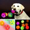LED leuchtender Fußball Hundespielzeug Bissfest Quietschend Stachelig Hüpfball Interaktives Spielzeug Kleine Mittlere Große Hunde Zahnen Reinigung Kauspielzeug