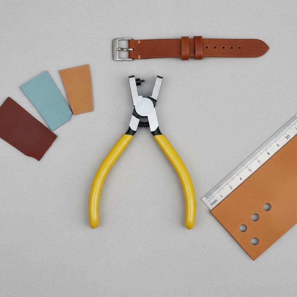 Watch Strap Hole Perforate Pliers Comfortable Grip Leather Strap Hole Puncher Long-Lasting for DIY Hobbyists