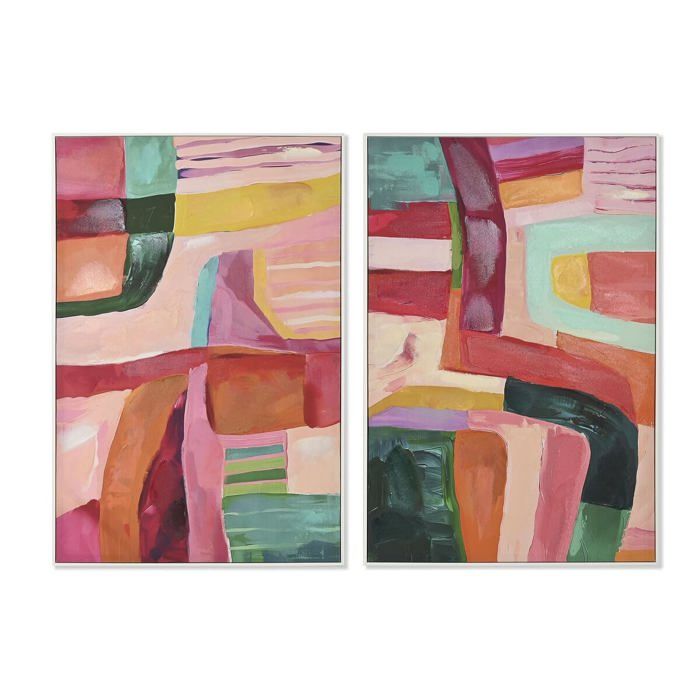 Toile moderne urbaine - Home ESPRIT - Lot de 2 - Multicolore - 82x3,5x122 cm - Rectangulaire - Orientation paysage