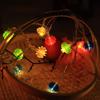 Solar Red Lantern String Lights for Outdoor Garden and Balcony Décor