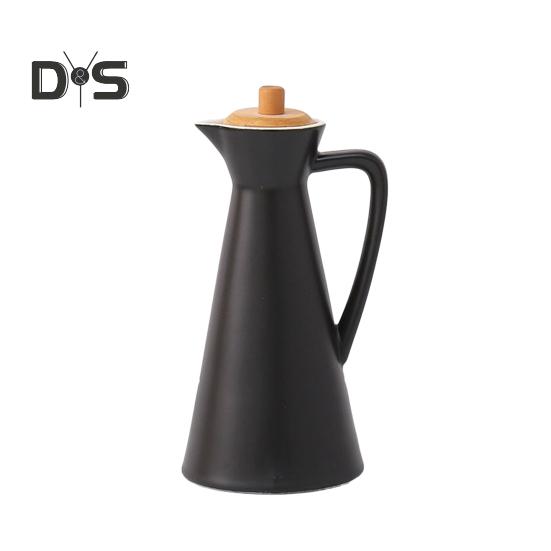 

400/800 мл керамическая бутылка-диспенсер для масла, пыленепроницаемый дизайн, ручная работа, керамическая банка для масла на кухне, для приготовления пищи, оливкового масла, соевого соуса, уксуса, графина, банка для хранения 400ML D