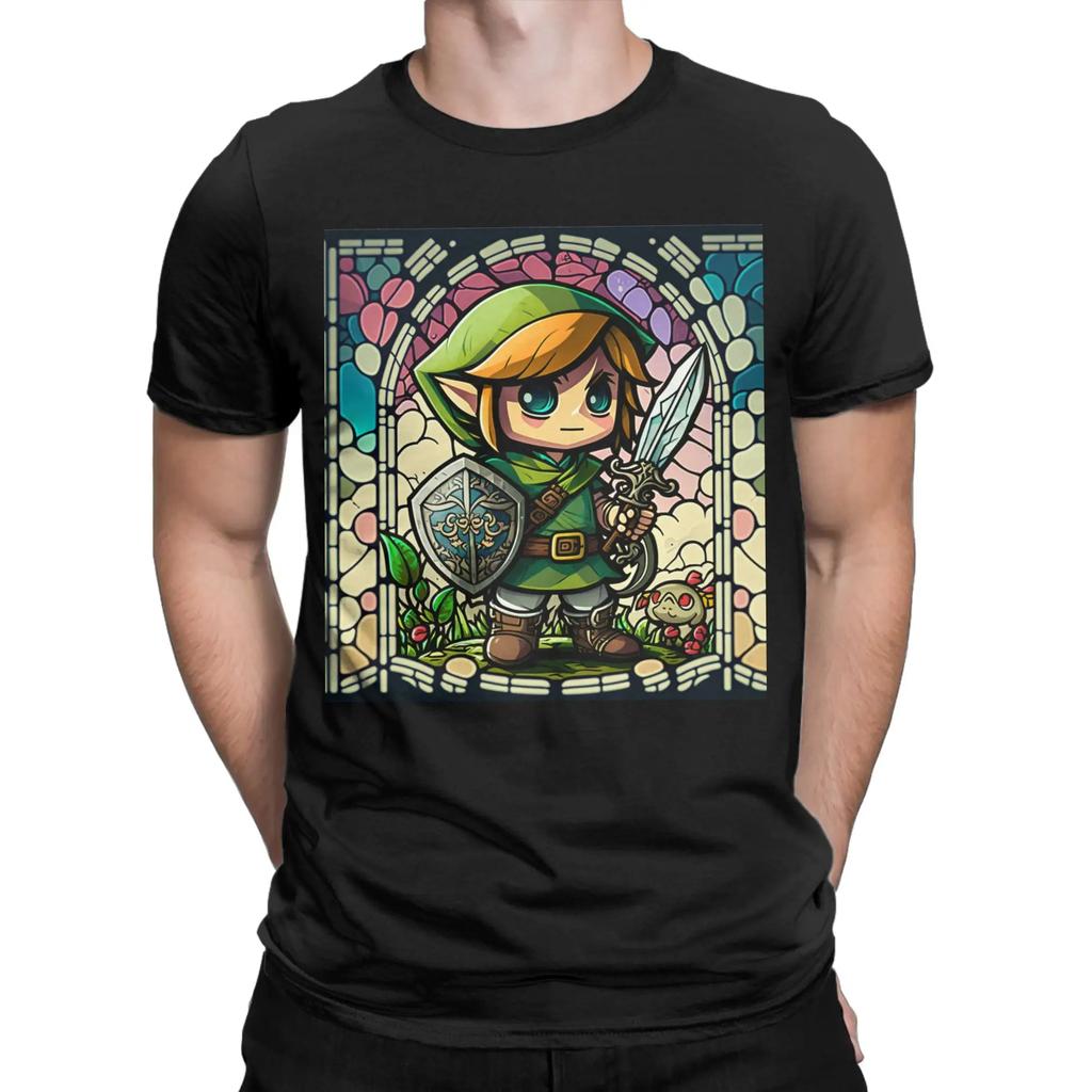 Novelty The Legend Of Zelda Song Of Time T Shirt Unisex Cotton Short Sleeve Round Neck Summer Topstops