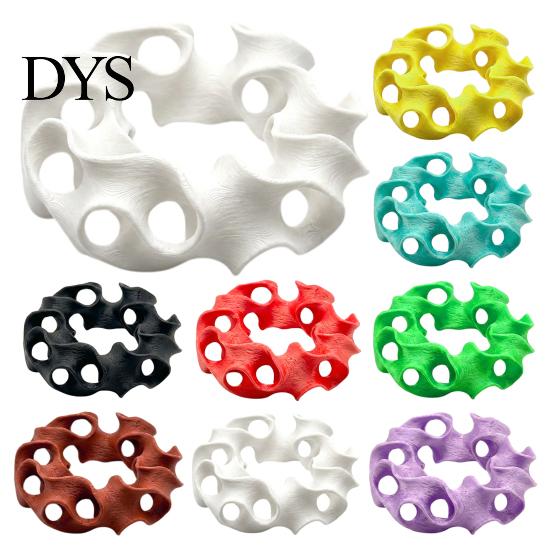 Stable Bottom Decoration for Aquarium 3D Printed Hideout Cave, Wavy Hollow Ring Fish Shrimp Shelter, Landscape Accessories Breeding Hiding Hole Decor,