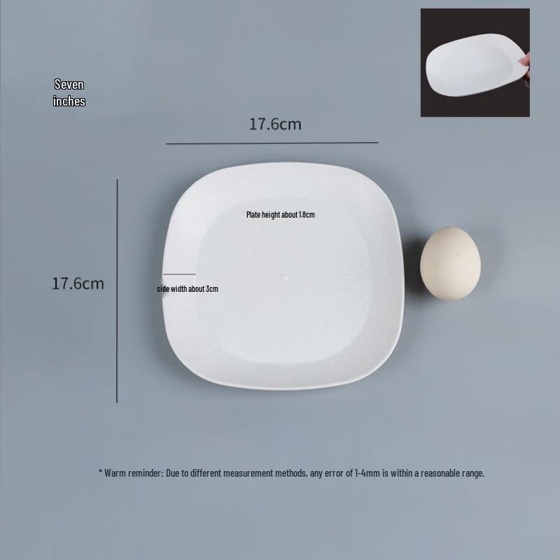 Disposable Rice Husk Square Plates