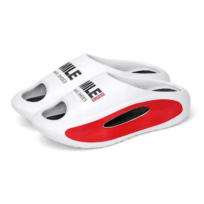 Fashion Comwarm New Men's Summer Sports Sandals Fashion Thick Sole EVA Slippers Soft Hollow Unisex Leisure Sandals Non-slip Beach Shoes