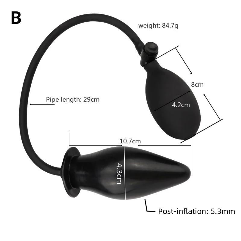 Nafukovací anální anální dilatátor bez vibrátoru Masážní přístroj prostaty Vaginální dilatátor G Stimulátor expanze bodu G Anální sexuální hračky pro dospělé