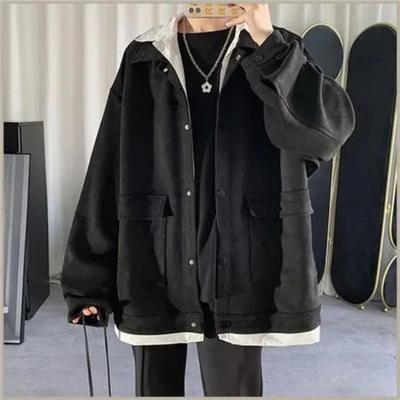 Handsome Men's Spring Autumn Japanese Style Work Clothes Trendy Internet Celebrity New Jackets