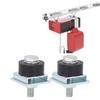 2Pcs Stainless Steel Trolley Roller Wheels Limit Assembly Positioning for 1‑5/8in Width Strut Channel Beam Supplies