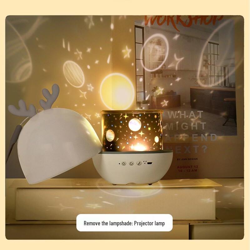 Elf Deer Star Projector Night Light