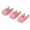 10Pcs Straight Male Terminal ABS Housing Brass Conductor FLM Slow Fusing Replacement for Automotive