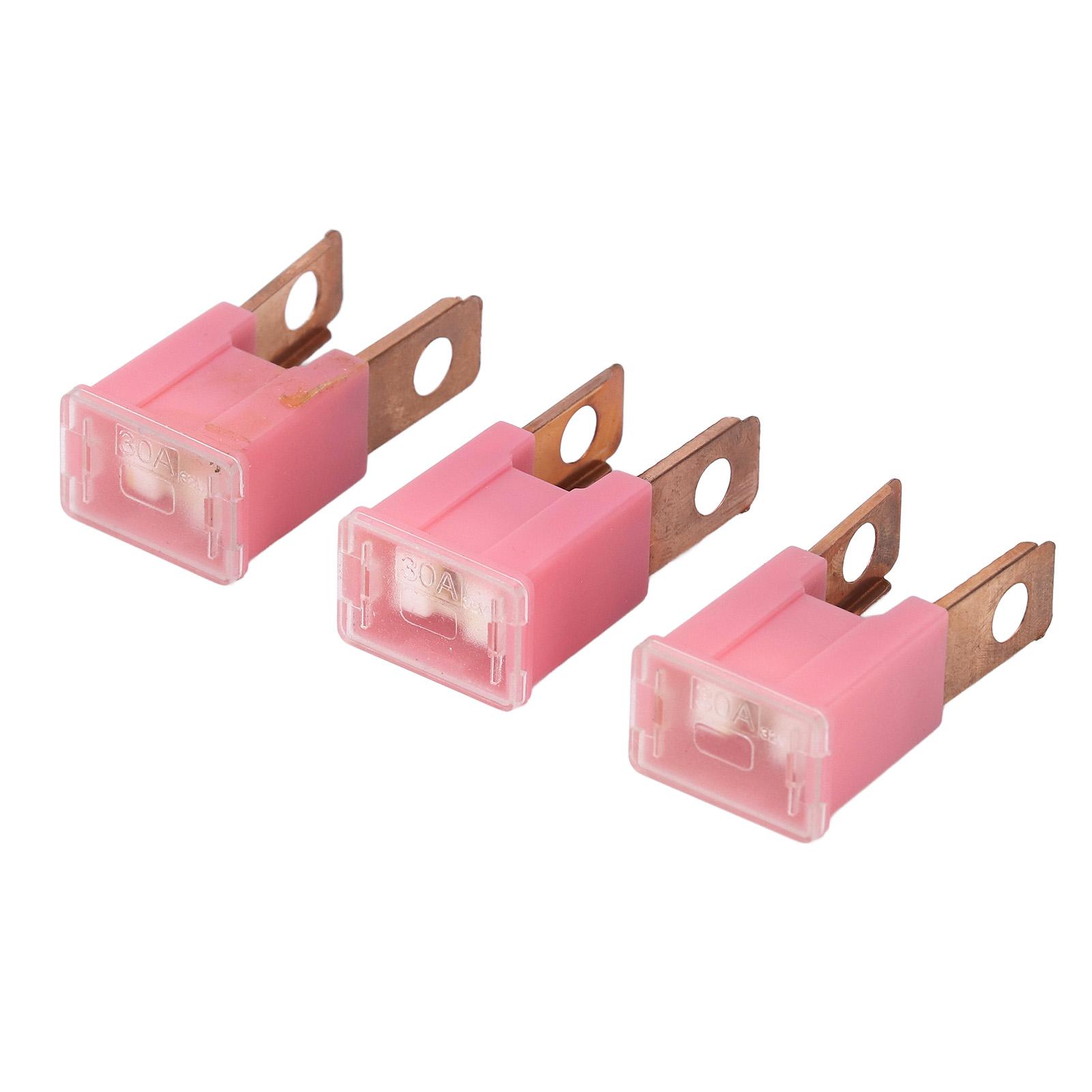 

10Pcs Straight Male Terminal ABS Housing Brass Conductor FLM Slow Fusing Replacement for Automotive