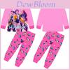 Kpop Demon Hunters Children Long Sleeve Pajama Set With Soft Milk Silk Fabric For Summer Comfort