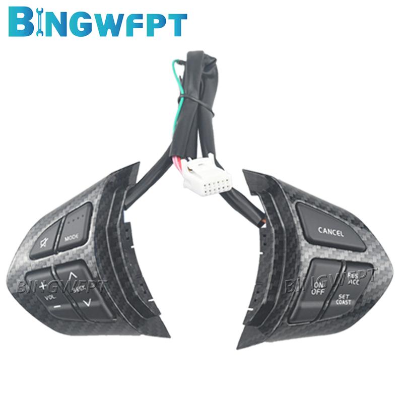 4 (Color) Red Backlight For Suzuki Grand Vitara II 2007-2013 Steering Wheel Cruise Control Button Switches
