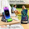 Wireless Bluetooth Induction Speaker, Phone Speaker Amplifier with Colorful Lights & 3500mAh Battery, Portable Phone Stand