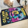 Custom Name Kitten Clown Balloon Theme Carpet Rug Customizable Soft Washable Anti-Slip Home Living Room Sofa Mats Personalized Rug. 0909106