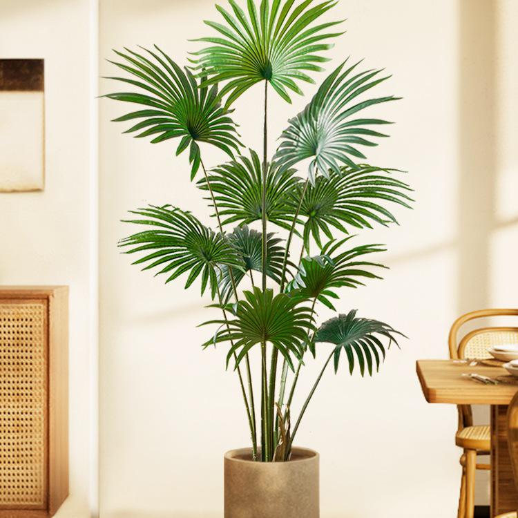 Large Luxury Faux Livistona Flower: Indoor Green Plant Floor Decoration