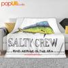 Salty Crew Fish Sail Dive Ultra-Soft Blanket Quilt Winter Sofa Cover Bed Covers