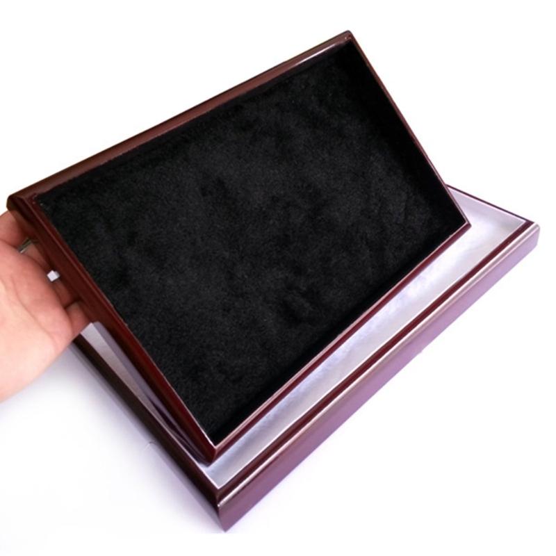 Jewelry Storage Tray Wooden Showcase Display Organizer for Earrings Watches Bracelet Necklace Vintage Jewelry Box Holder