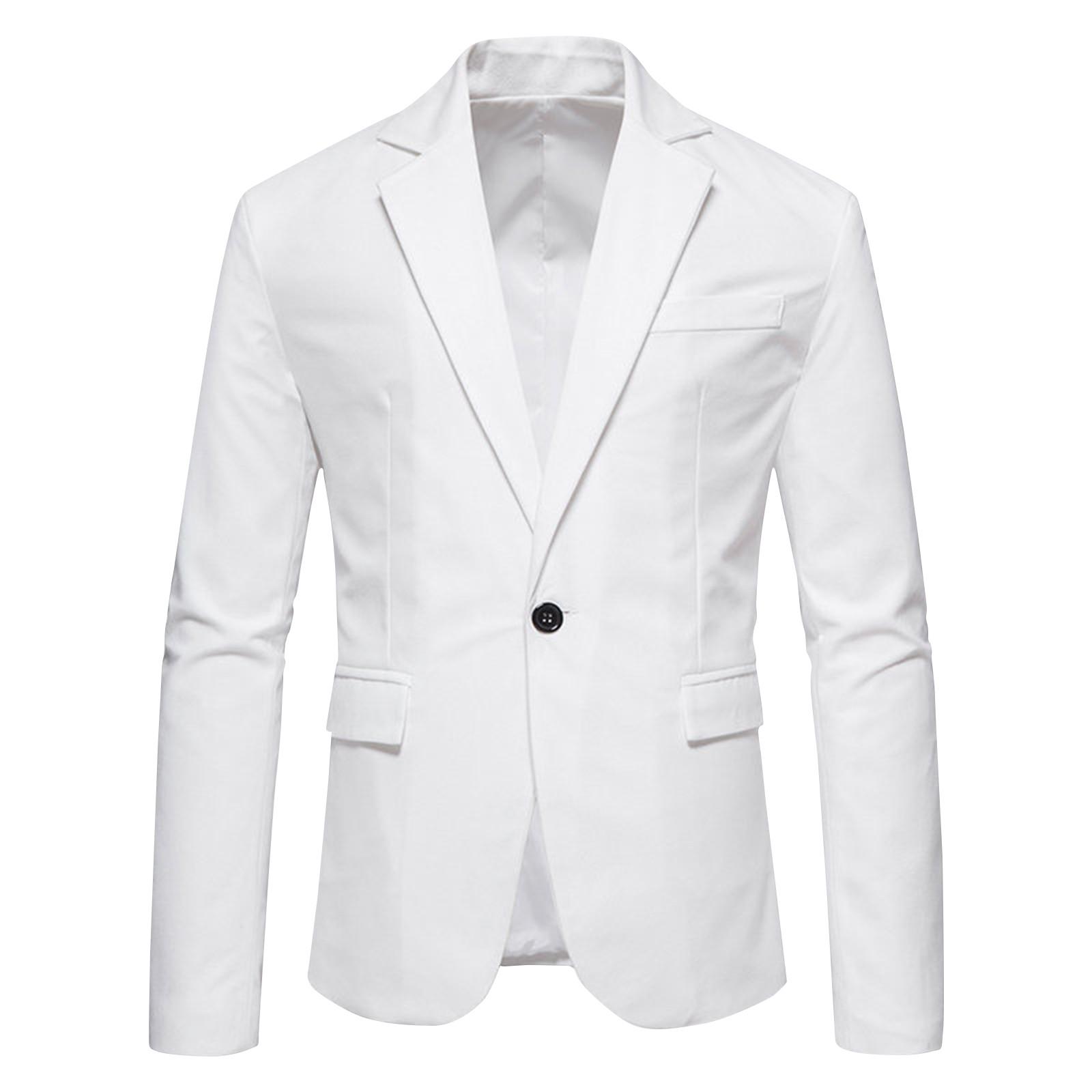 

Мужской замшевый костюм с V-образным вырезом и одной пуговицей, мужской повседневный деловой однотонный костюм XXL белый