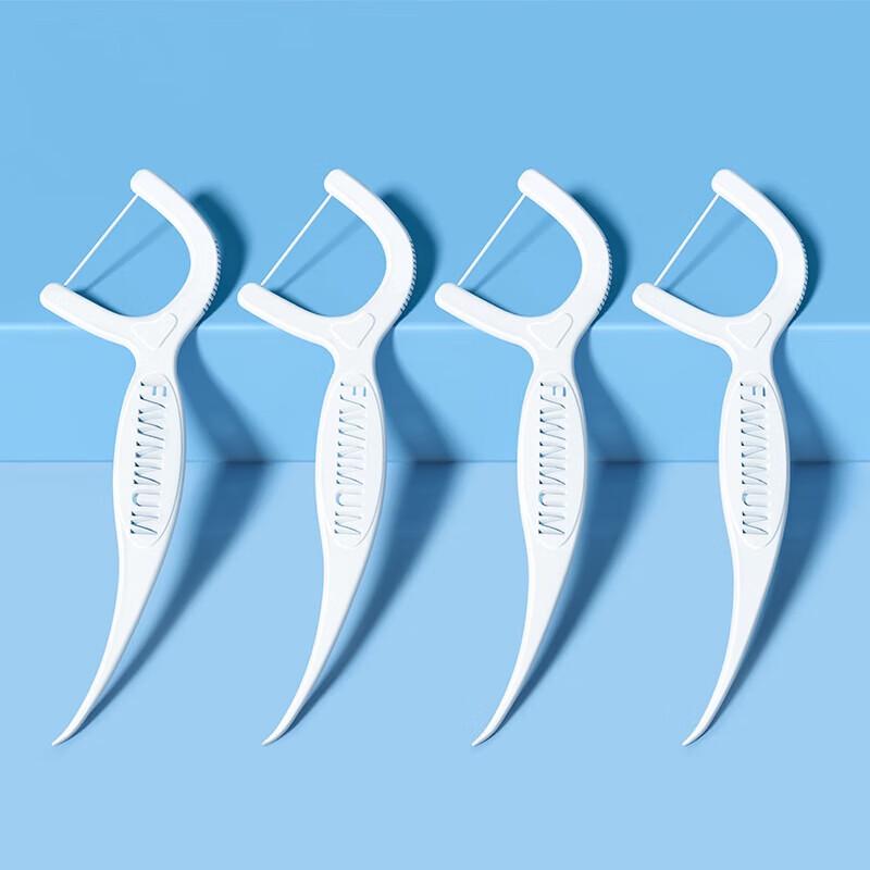 FAWNMUM Round Thread Dental Floss Picks
