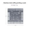 Stainless Steel Coffee Grinder Scale 16 Level Comparison Coffee Powder Thickness Comparison Scale Coffee Grind Reference Card