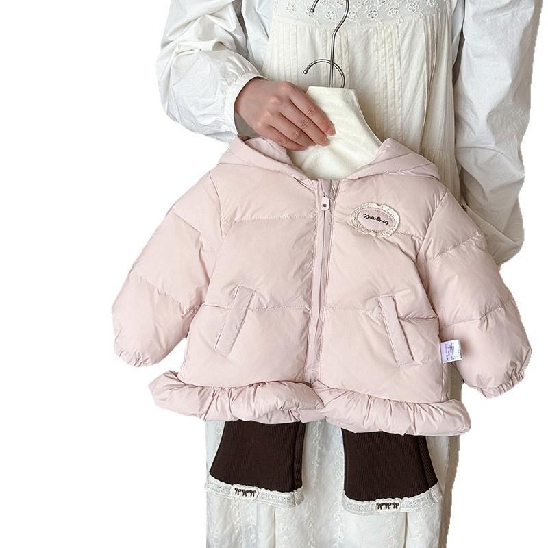 Toddler Girl Winter Down Jacket 2026 Baby Warm Princess Coat A Class Blue Pink