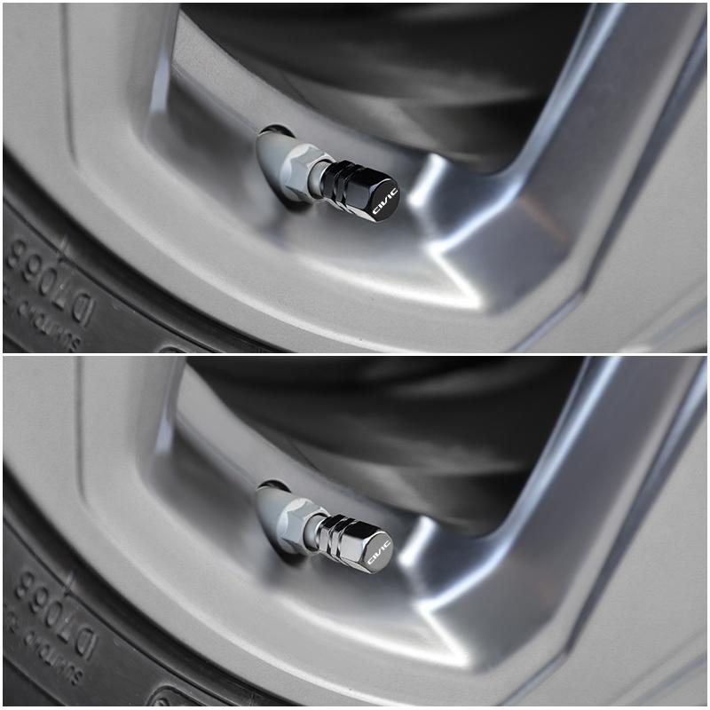 4Pcs Metal Car Wheel Tire Valves Caps Waterproof Dustproof Cover For Honda Civic Fit Accord City Vezel CR-V S660 Odyssey HR-V rlsh58