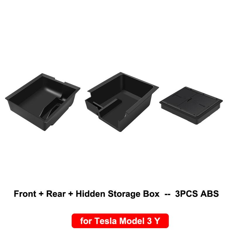 For Tesla Model Y 2025 Center Console Organizer Tray Armrest Hidden Drawer Under Seat Storage Box Cup Holder Insert Accessories