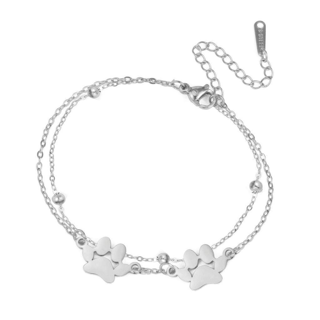 Pet Cat Dog Hip Hop Couple Bracelets Unisex Jewelry Valentine's Day Gift Accessories