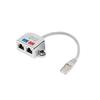 Ethernet Adapter - Lanberg - AD-0026-S - RJ45 Male To Female - Grey - 100 MB/s