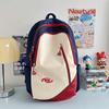 Junior School Student Schoolbag Color Contrast Backpack Girl College Style Backpack