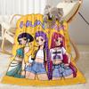 Galactic Fashion Heroes Blanket Durable Comfort Suitable for Office Seaside Bedding All-Season Use Digital Print