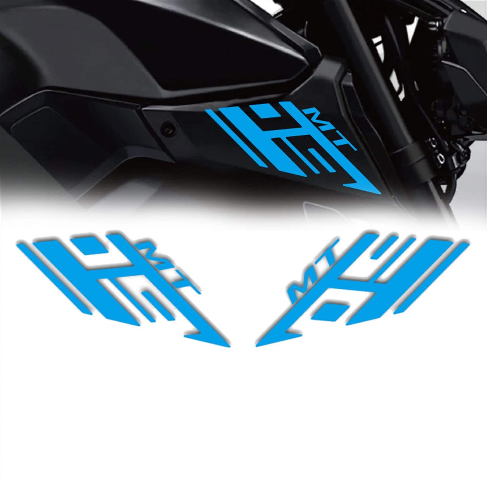 

Air Intake Side Cover Sticker Set Fairing Decal Hollow Out One size синий