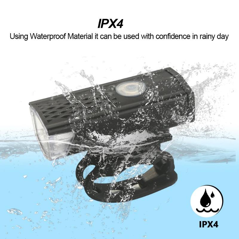 USB Rechargeable Bike Light Set - 3 Mode Headlight & Taillight Combo, Easy Install Waterproof Cycling Safety Lights for Bicycle