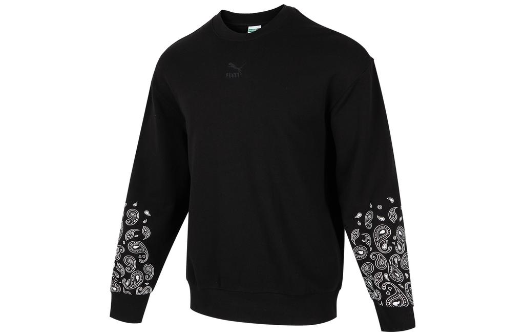 PUMA Sweatshirts Unisex Black Crew Neck Moderate Other 539522-01 S
