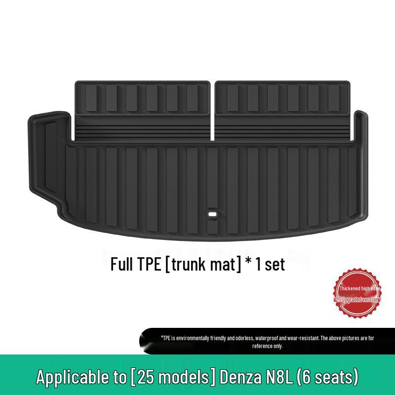 Custom TPE Floor and Trunk Mats for 25 Denza N8L Models - All-Weather Protection