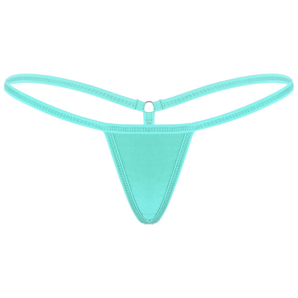 Damen T-Rücken String Niedrige Taille G-String Elastischer Bund Micro-Bikini Höschen Unterwäsche