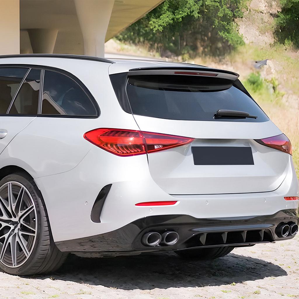 Rear Roof Trunk Spoiler Rear Wing Lip Trim Styling BodyKit For Mercedes-Benz C-Class Travel Version Estate S206 AMG 2022-2025