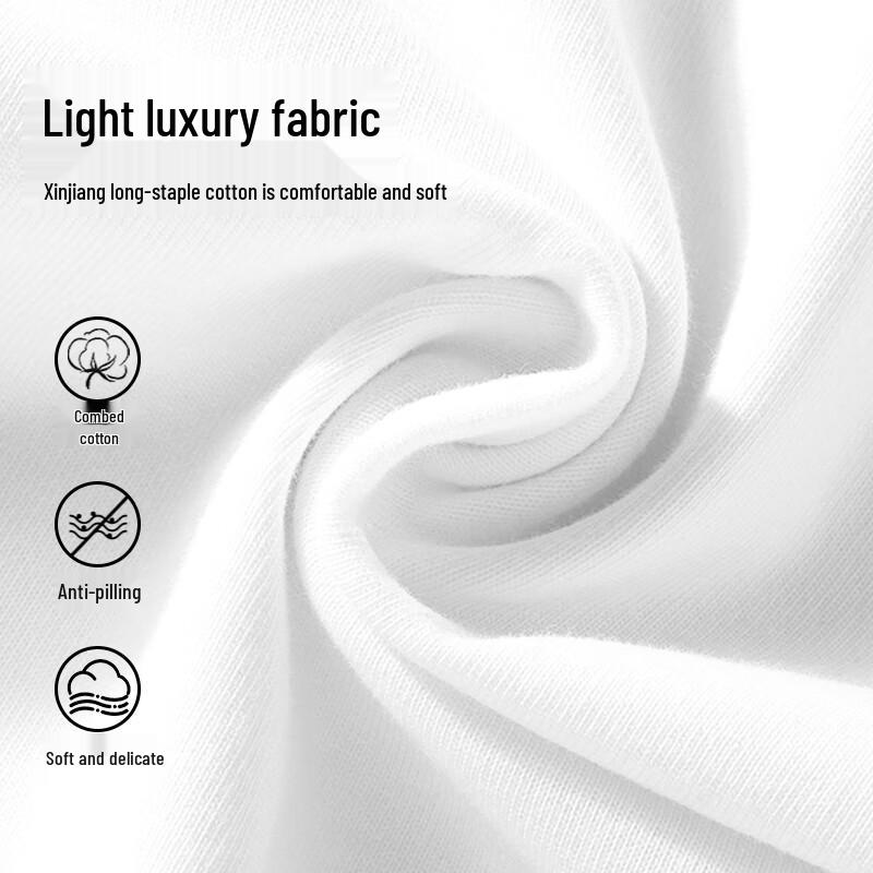 Langsasha Unisex bawełniany T-shirt z długim rękawem