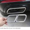 L10A Tail Throat Frame Cover Trim Stainless Steel Rear Dual Exhaust Muffler Pipe For Mercedes Benz GLK X204 CLS W218 2012-17