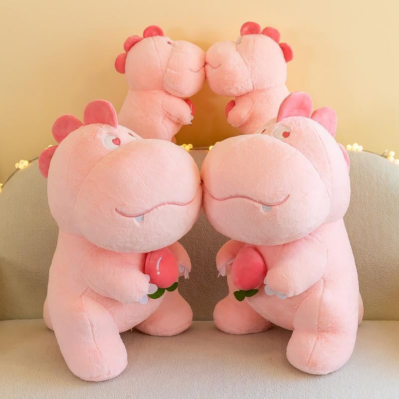 Adorable Plush Dinosaur Pillow Cute Snack Dinosaur Stuffed Toy Perfect Birthday Gift For Girls