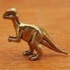 Solid Brass Jurassic Dinosaur Small Vintage Statue Office Desktop Ornaments Tea Pet Crafts Feng Shui Ornament Miniatures