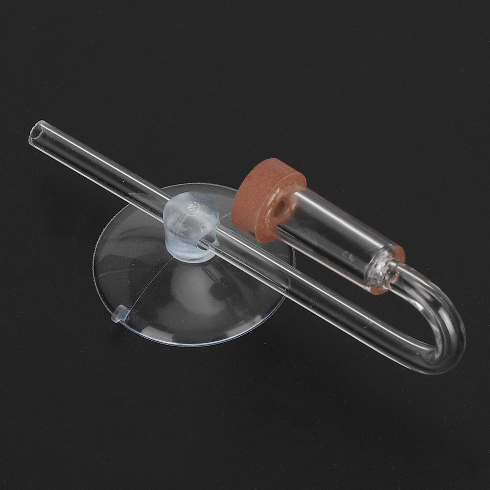 Ceramic CO2 Diffuser for Aquarium Fish Accessories with Bubble Recording Preparation U-Shaped Clear Acrylic CO2 Diffuser