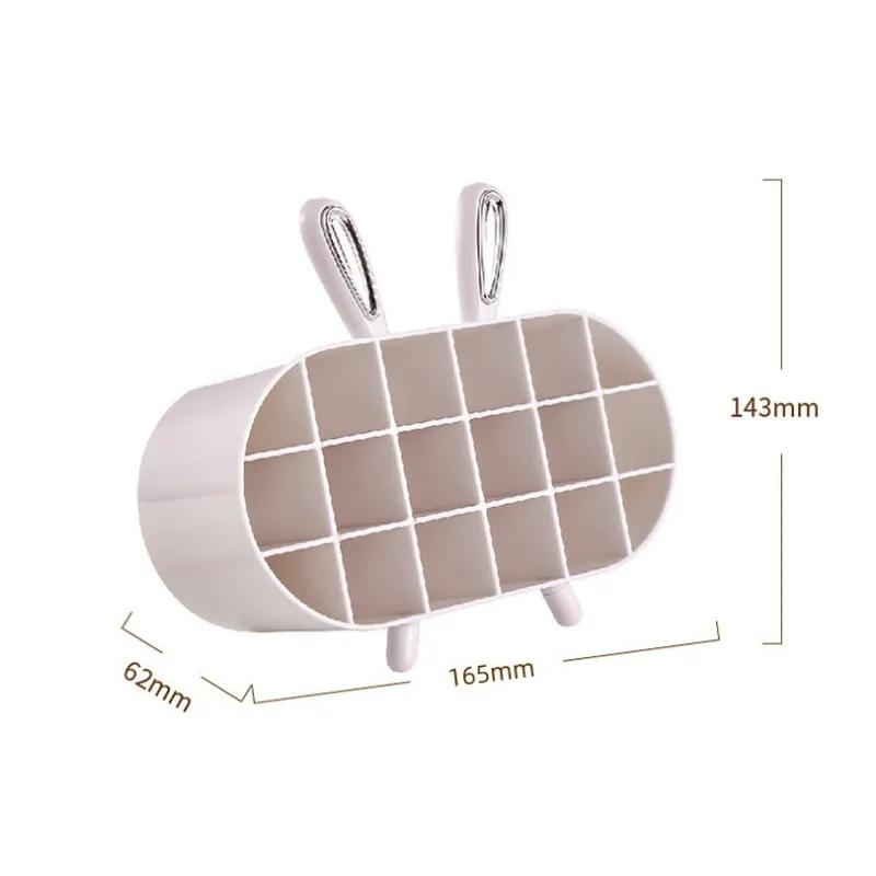 

Подставка для губной помады, коробка для хранения, многосекционная полка для демонстрации, креативный прозрачный бытовой органайзер для косметики, многоразовый инструмент для хранения Ya685 #1&6.2*16.5*14.3cm